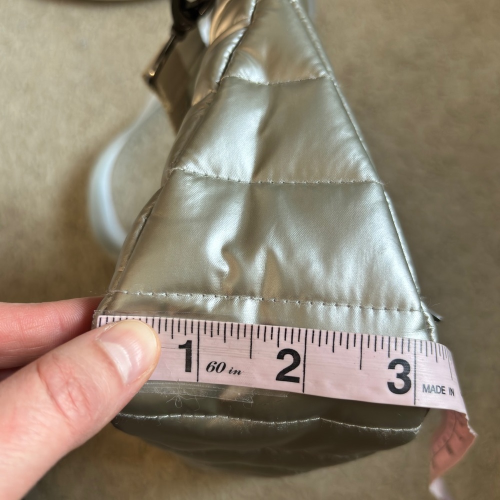 THINK ROYLN Silver Quilted Crossbody Bag - Picture 11 of 14
